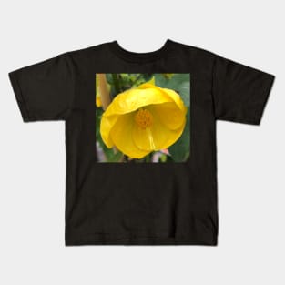 Openness of the Yellow Tender Flowering Maple Kids T-Shirt